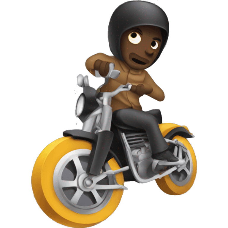 Robber Riding a lowridr emoji