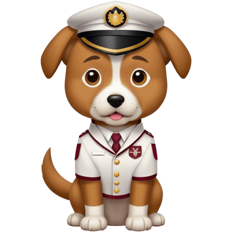 dog with morehouse uniform emoji