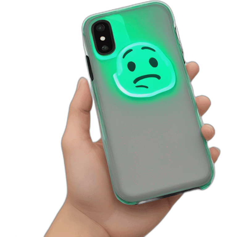 neon desing call phone case emoji