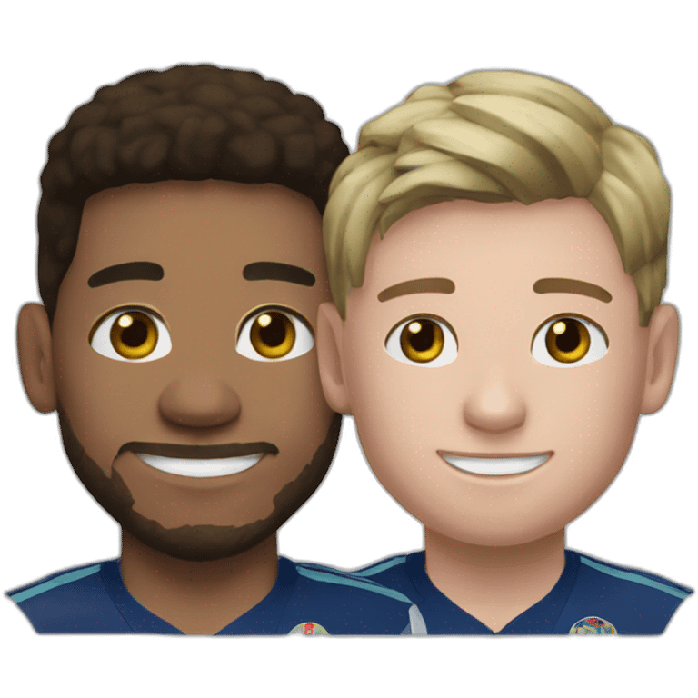 Messi and Mbappé emoji