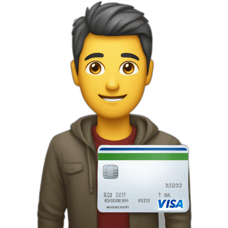 crie um cartao de credito ou debito com o nome VISA  emoji