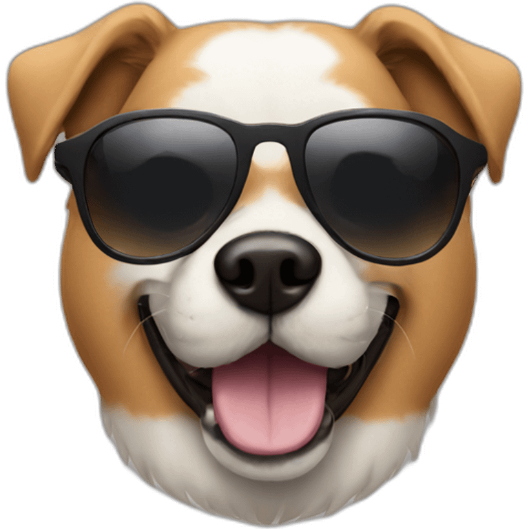 dog with shades emoji