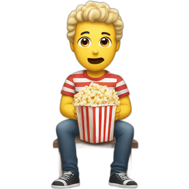 jason eating popcorn emoji