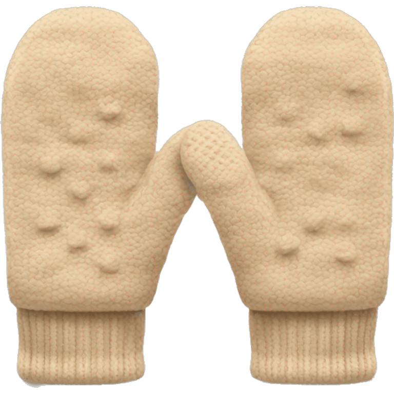 Beige mittens emoji