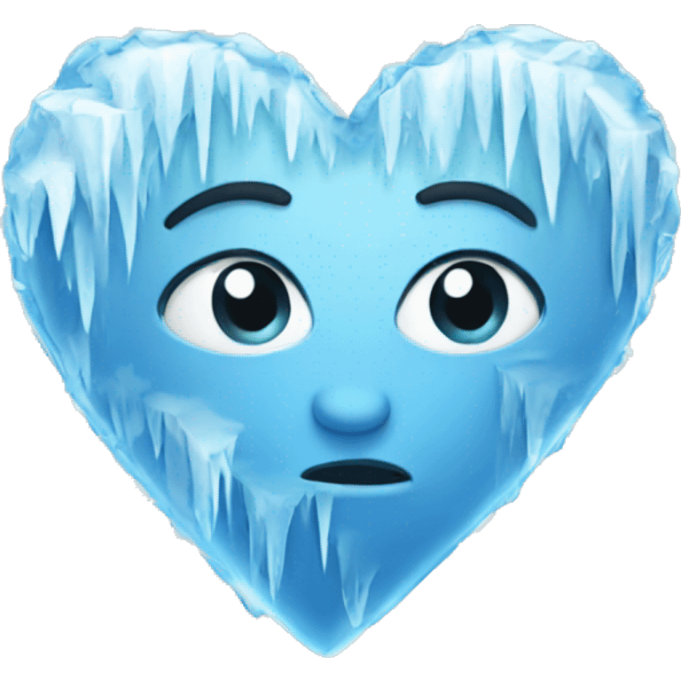 Ice heart emoji