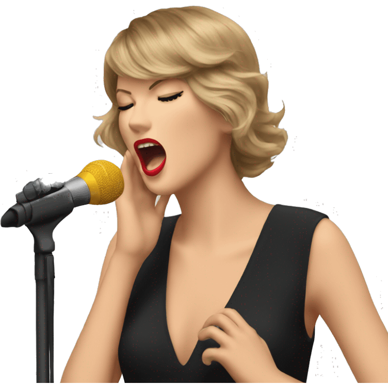 taylor swift singing  emoji