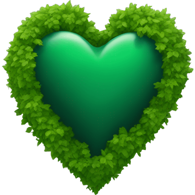 Forest green heart emoji