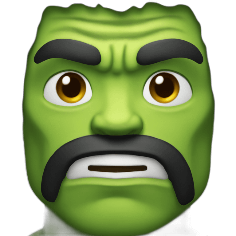 hulk with black beard medium close shot emoji