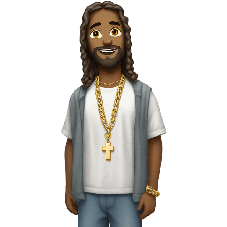 Hip hop Jesus emoji