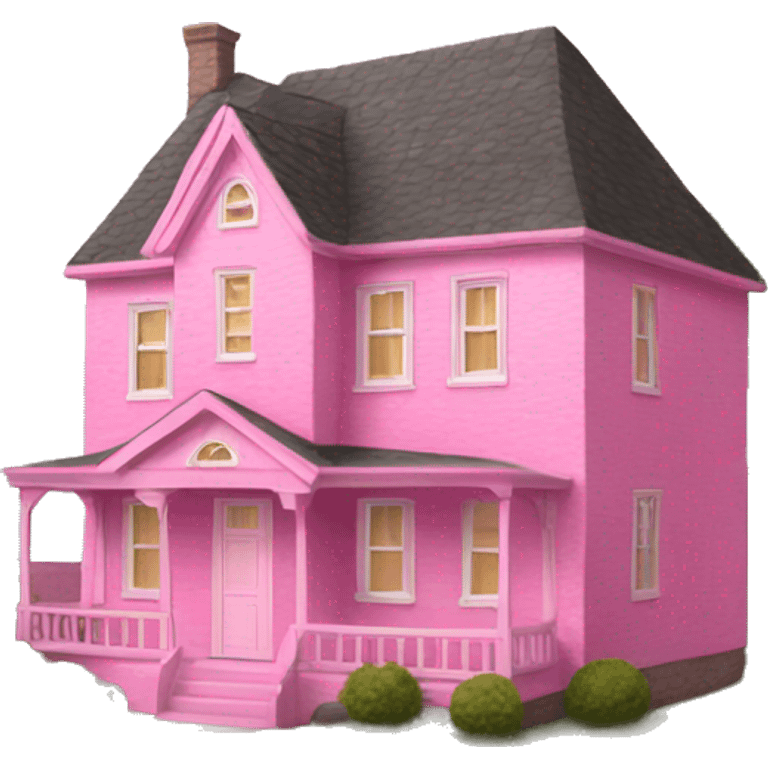 Pink house emoji