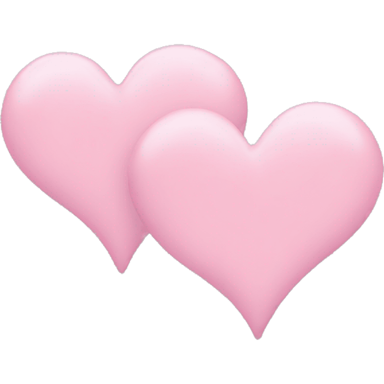 Two light pink hearts emoji