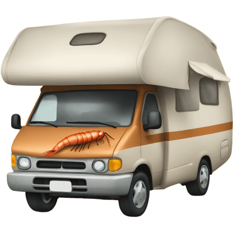 camping car shrimp emoji