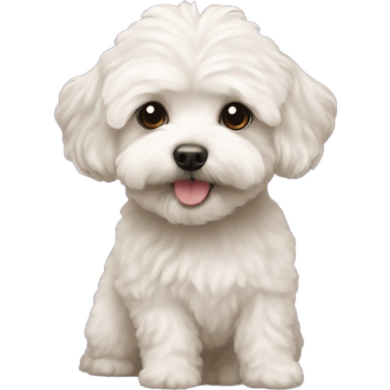 a small, short haired maltipoo emoji