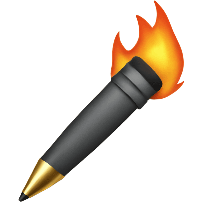 pen writing fire emoji