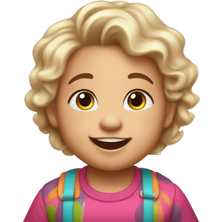 Cute toddler emoji