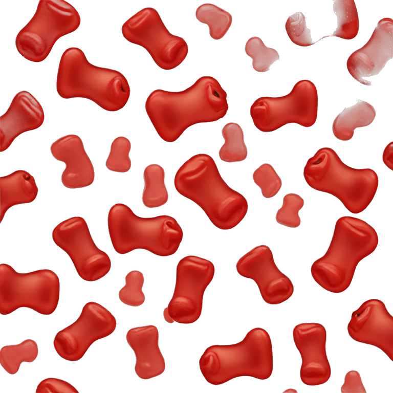 red gummy bear emoji