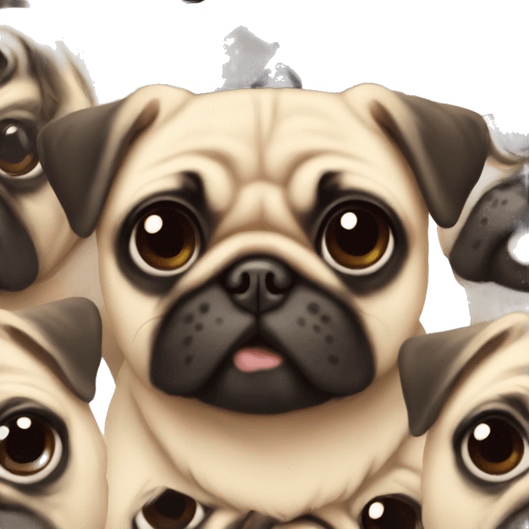 cute pug emoji