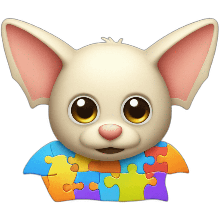 Puzzle Bat colours autism parts emoji