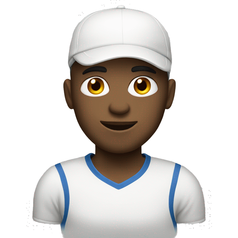 White tennis  emoji