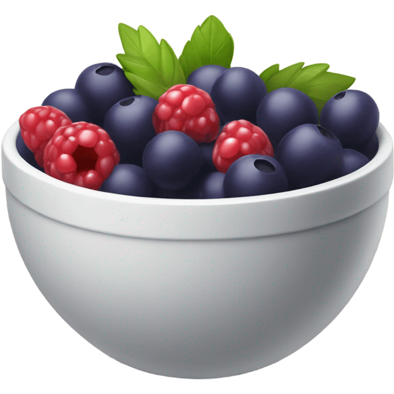 açaí bowl with berries emoji