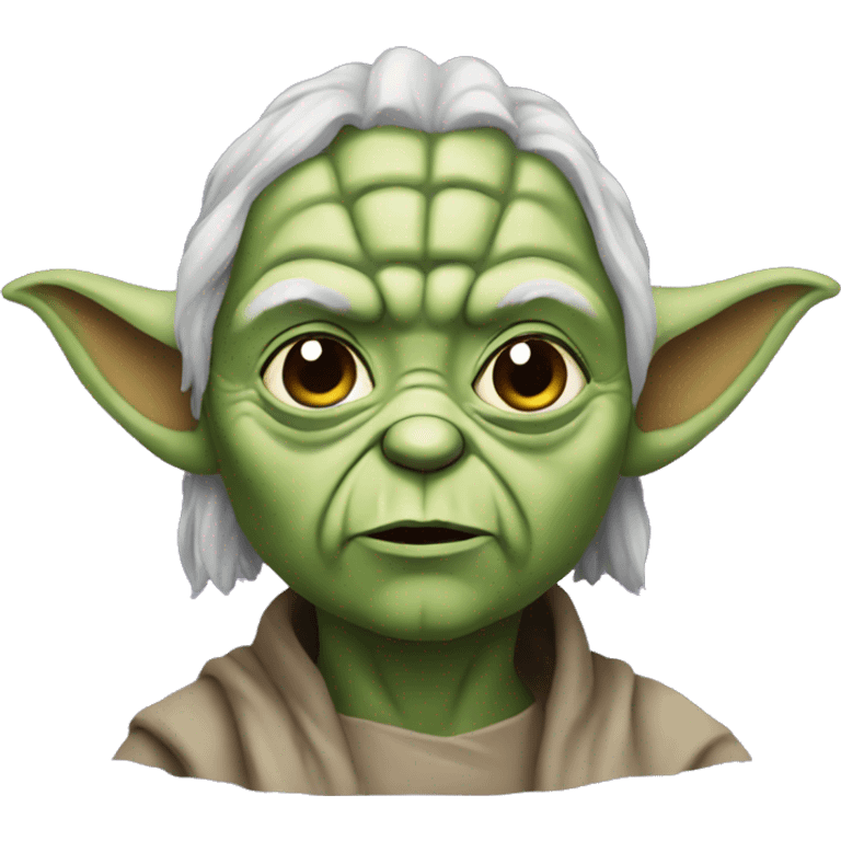 yoda with purple face emoji