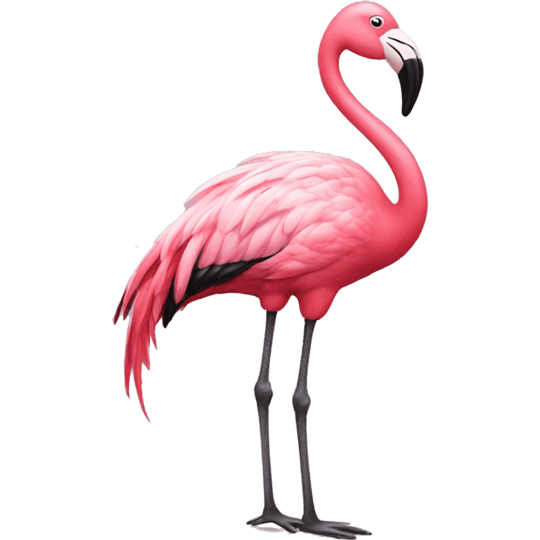 Flamingo with tap dancing shoes emoji