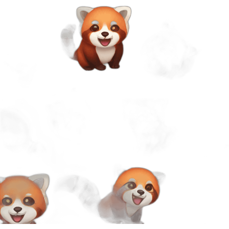 red panda hungry emoji