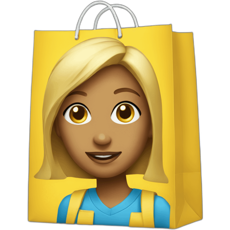 AI women dollar general shopping bag emoji