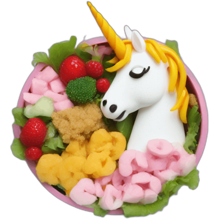 Unicorn bento emoji