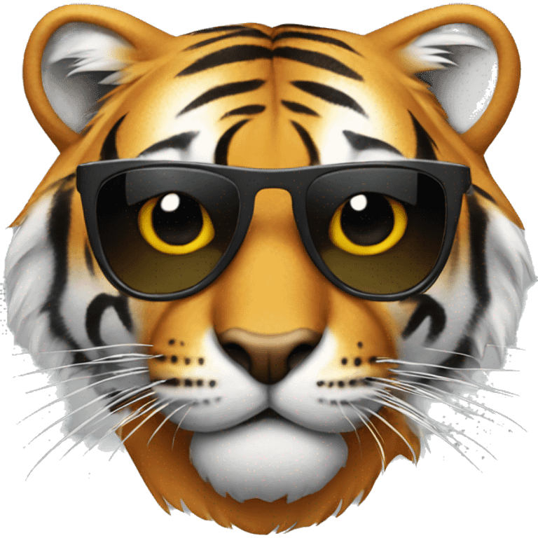 Tiger wearing sunglasses  emoji