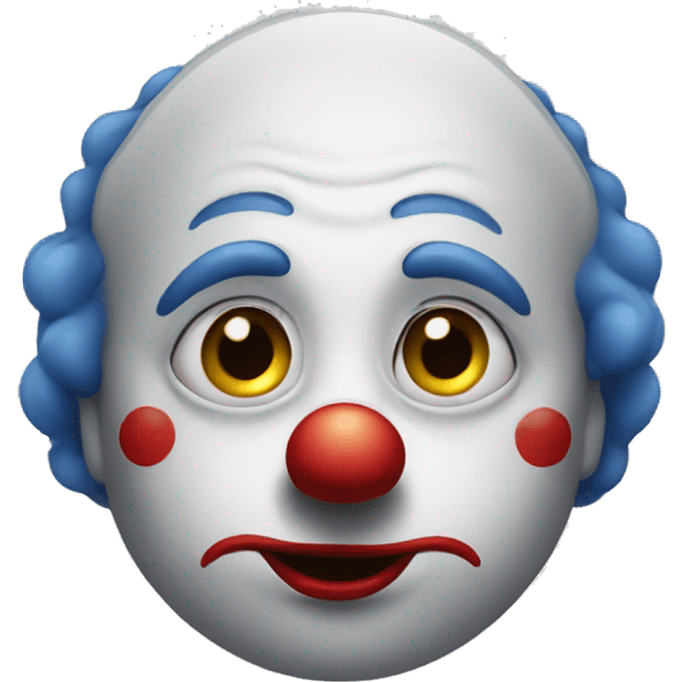 sad clown face emoji