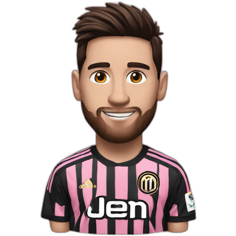 messi with inter miami shirt emoji