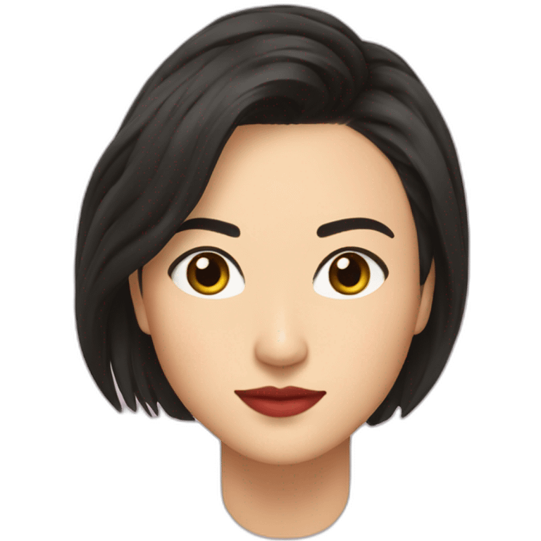 Jessica henwick with short bob and Jade earrings emoji