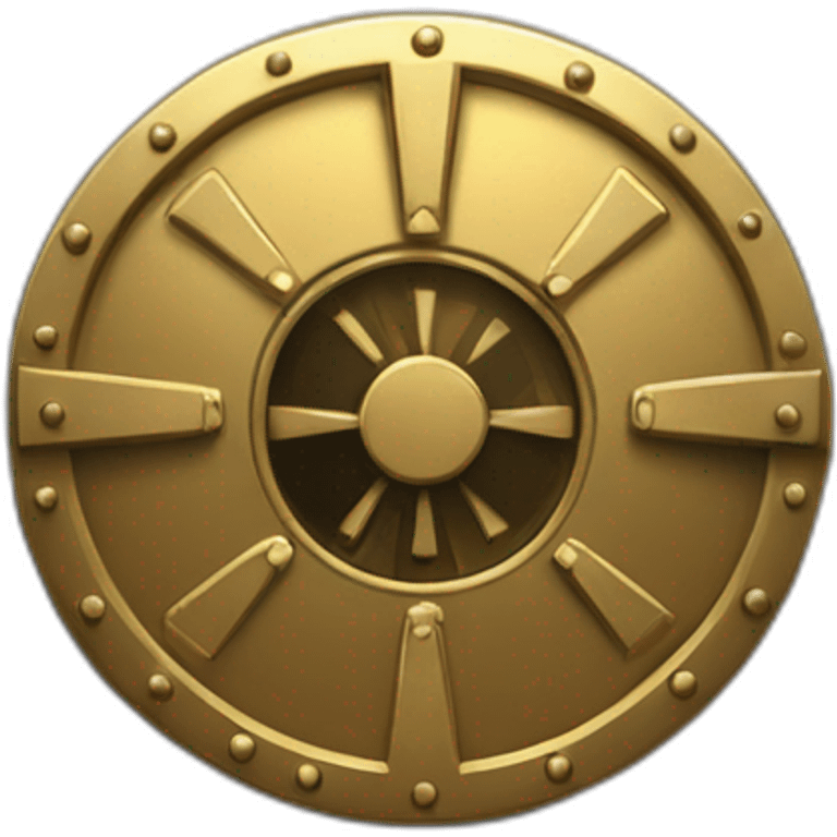 gold and iron vault door emoji