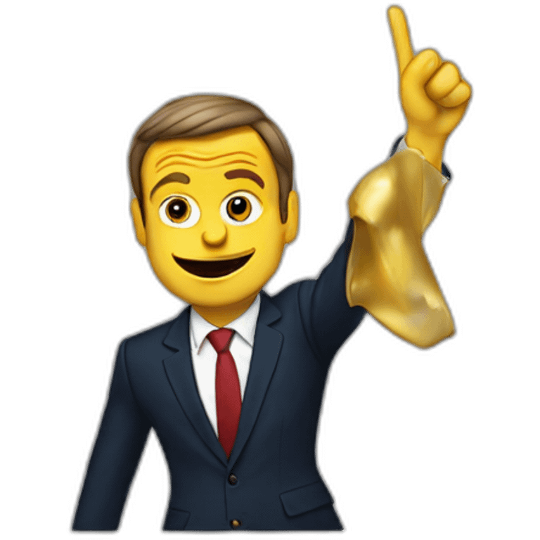 Un dab de Emanuel macron emoji