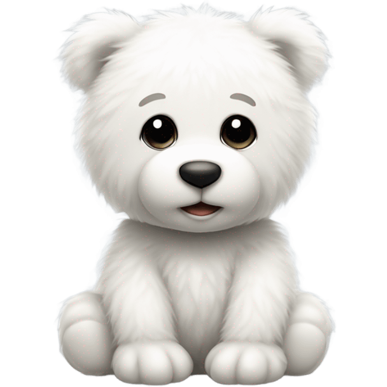 white teddybear emoji