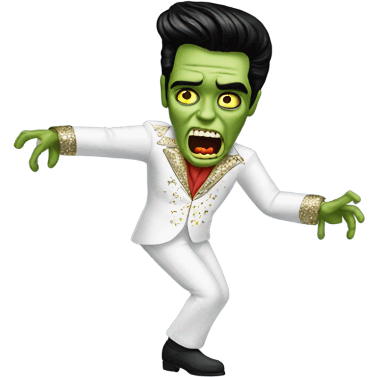 elvis zombie dancing emoji