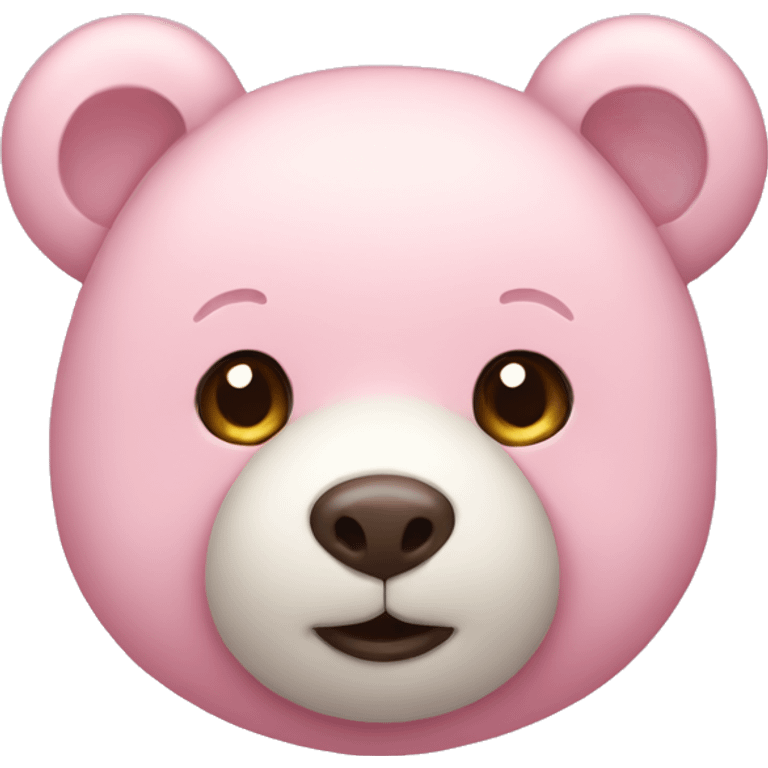 pastel pink teddy bear emoji