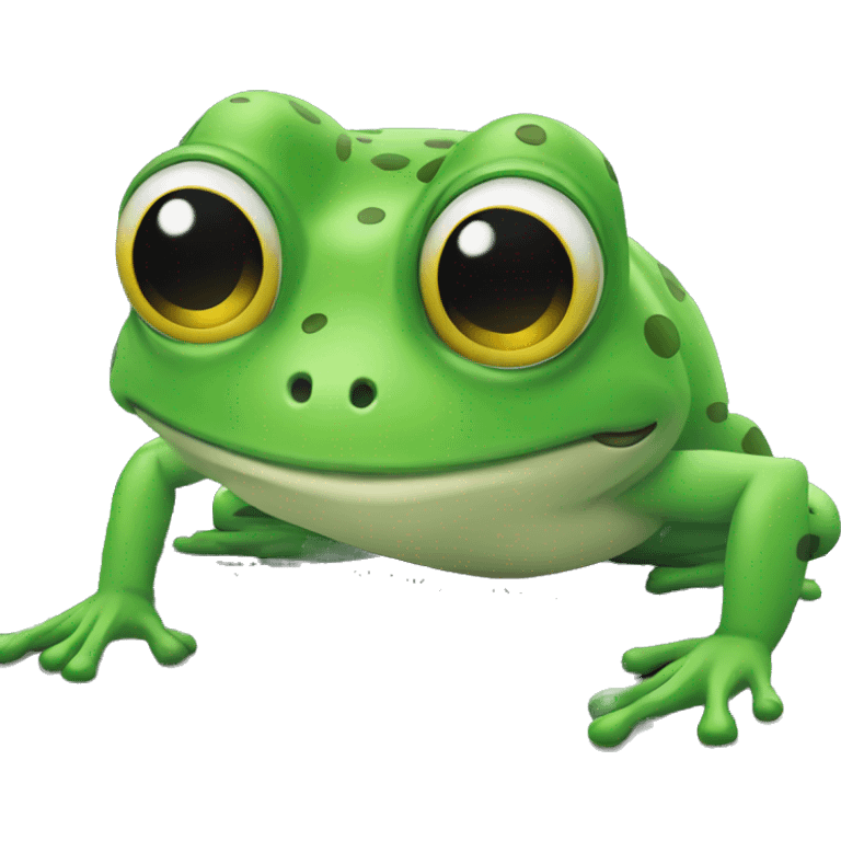 frog with labtop emoji