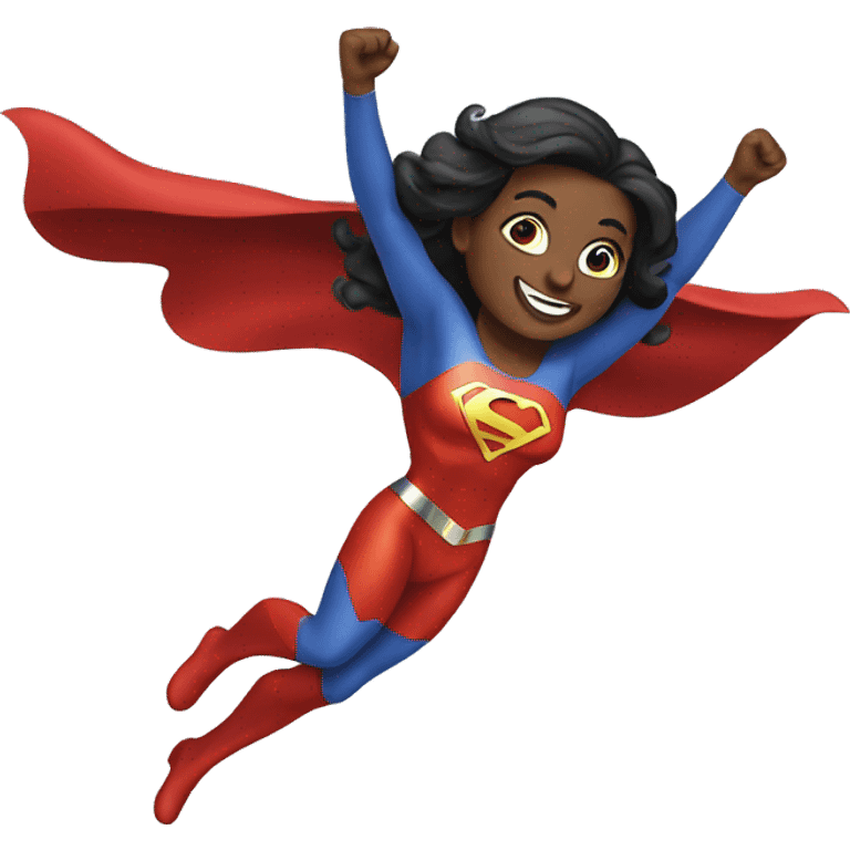 Flying superwoman emoji