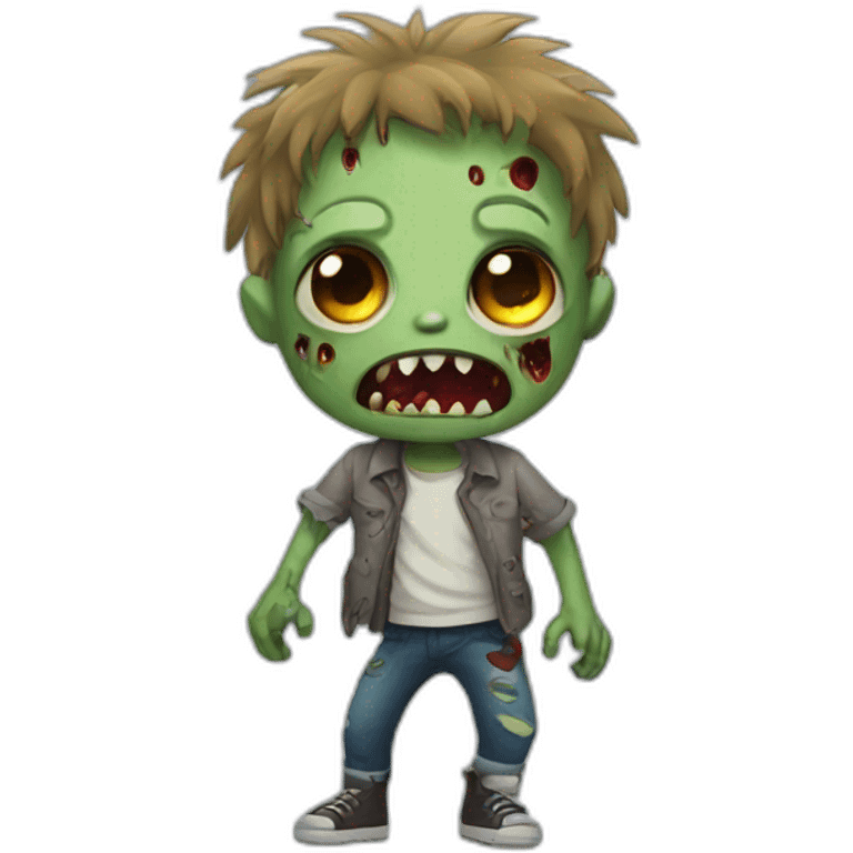 Cute zombie emoji