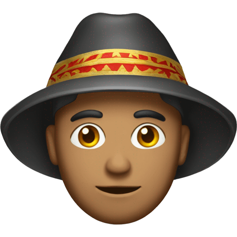 man with a macedonian hat emoji