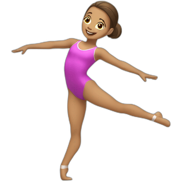 gymnast doing aerobics emoji