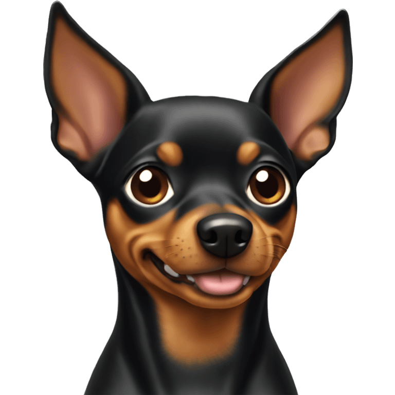 Miniature pinscher dog emoji