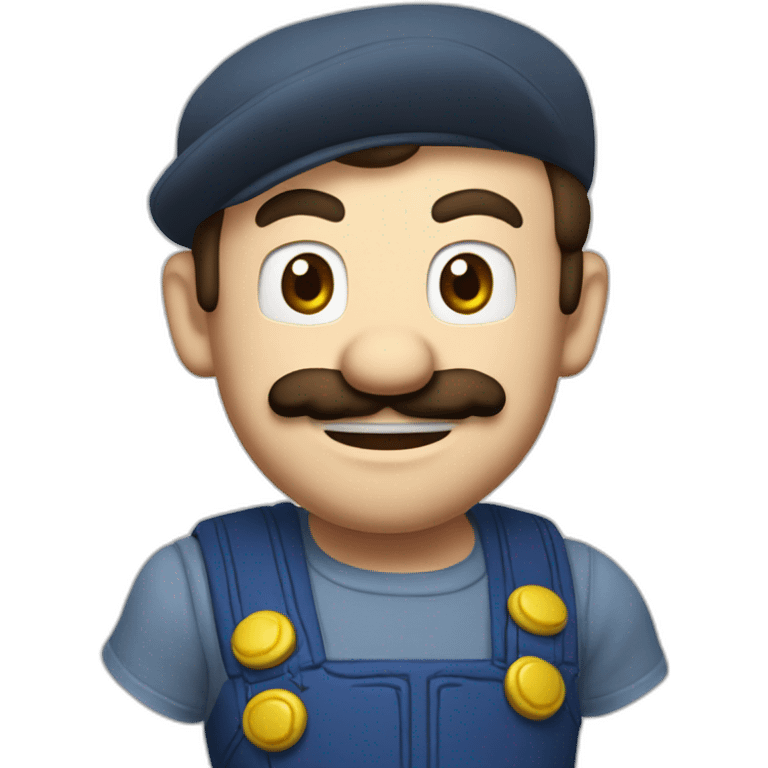 Tête de mario emoji