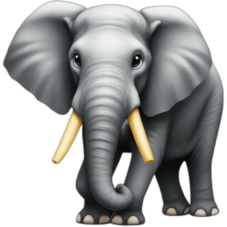 Éléphant sur une fourmi emoji