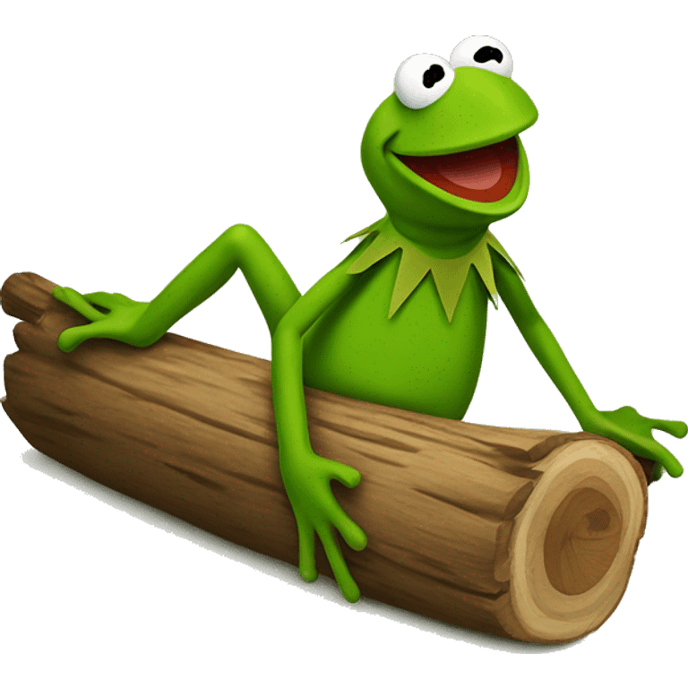 Kermit the frog log rolling emoji