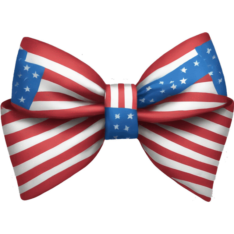 american flag bow emoji