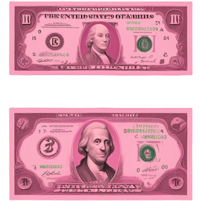 pink dollar bills emoji