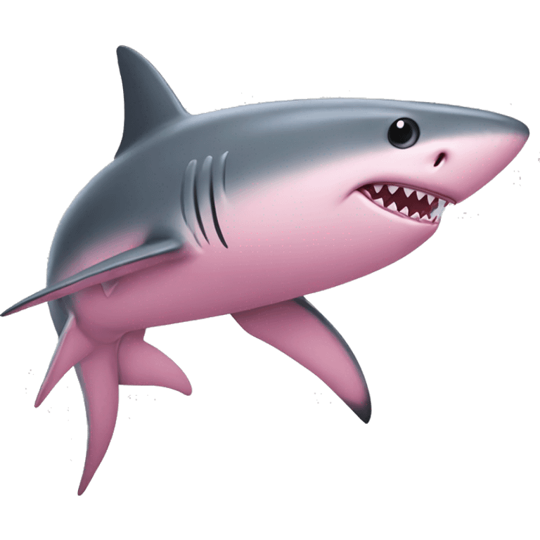 pink shark  emoji